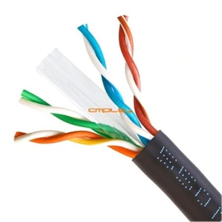 Cmple CAT6 BULK 23AWG ETHERNET LAN NETWoRK CABLE - 1000 FT Black 1023-N